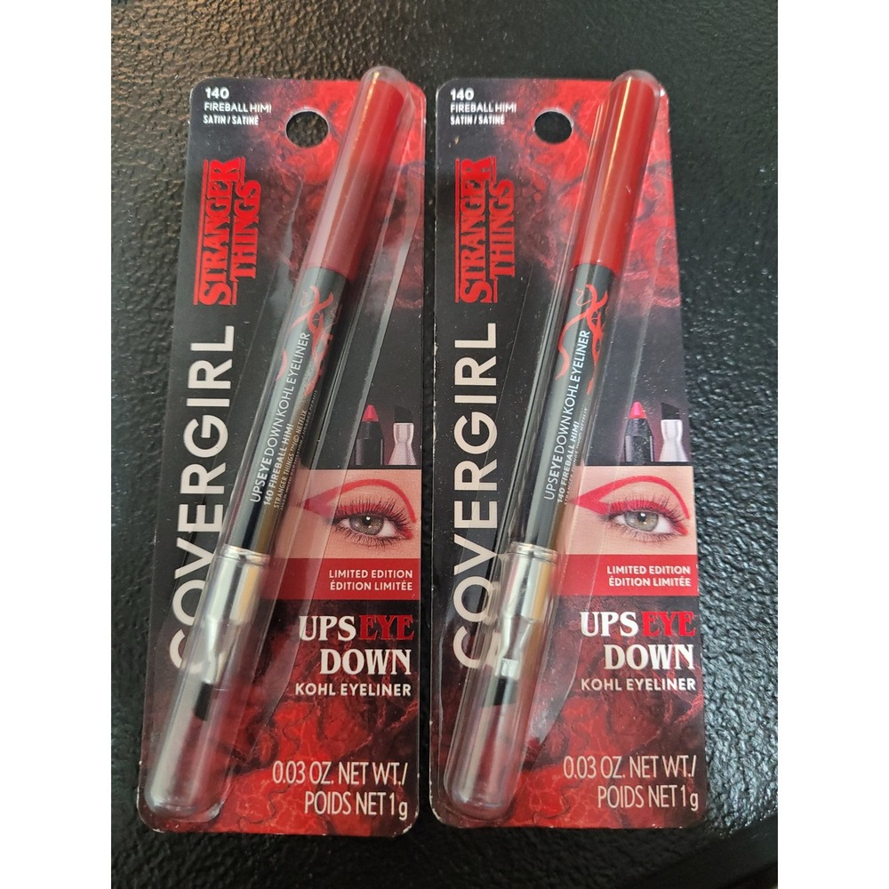 Covergirl Stranger Things Eyeliner Women 2pk Fireball Himi New Satin‎ Red 140
